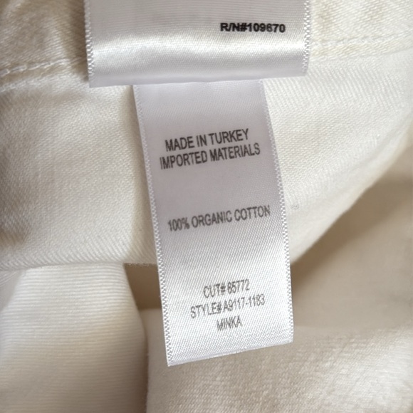 NWT Agolde Minka Cargo Jean 30 White, Relaxed Fit High Rise, 💯 organic cotton! - Picture 7 of 9